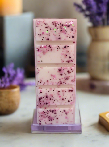 amber and lavender wax melt snap bar