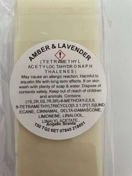 Amber & Lavender Wax Melt Snap Bar