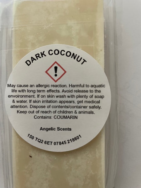 Dark Coconut Wax Melt Snap Bar