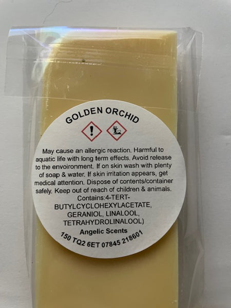 Golden Orchid Wax Melt Snap Bar