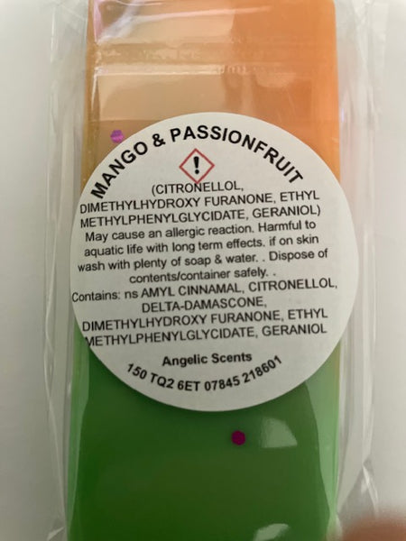 Mango and Passionfruit Wax Melt Snap Bar