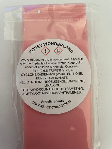Rosey Wonderland Wax Melt Snap Bar