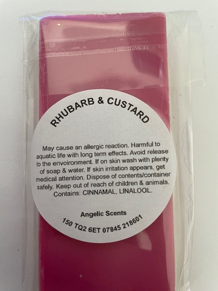 Rhubarb and Custard Wax Melt Snap Bar