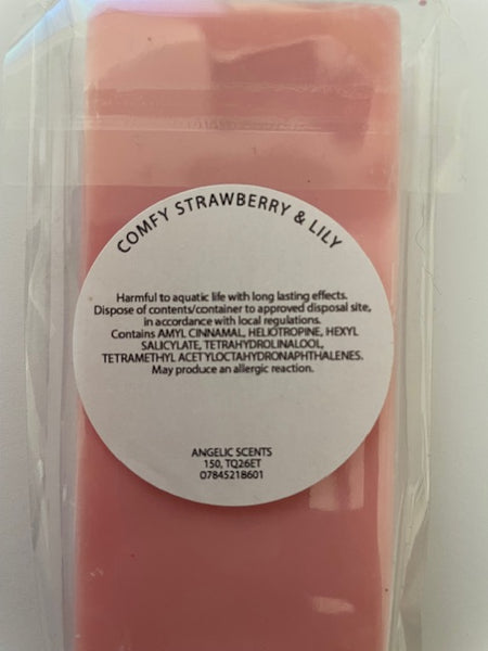 Strawberry and Lily Wax Melt Snap Bar