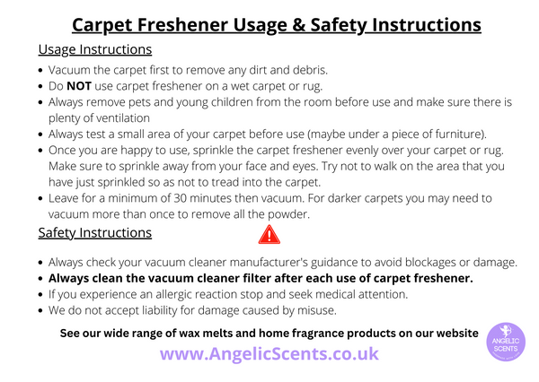 Scented Carpet Freshener