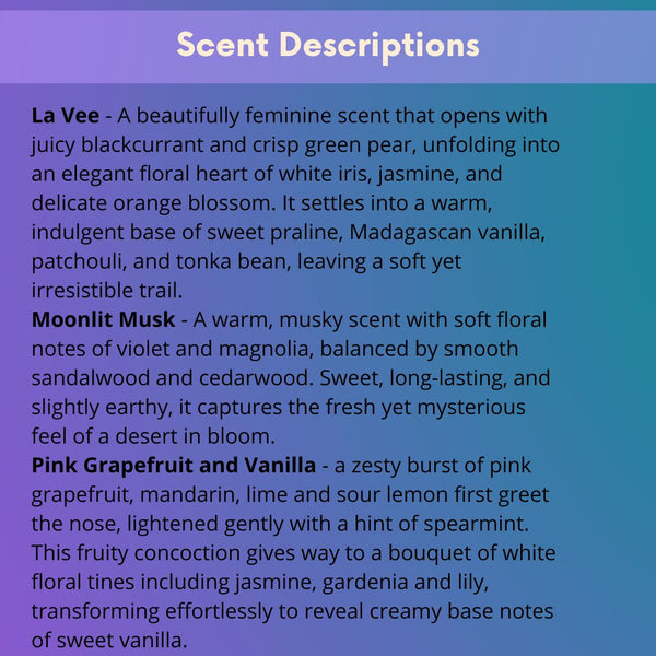 Scented Candles, 9cl, Soy Wax
