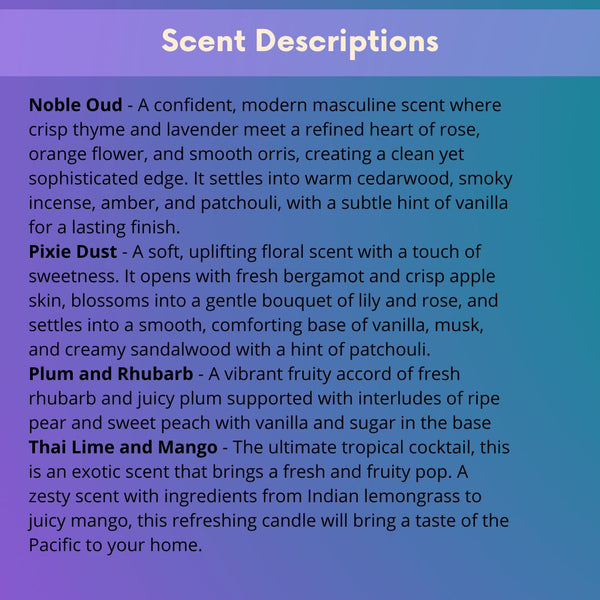 Scented Candles, 9cl, Soy Wax
