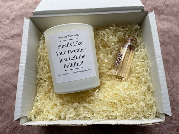 30th Birthday Gift Candle, 20cl, Soy Wax