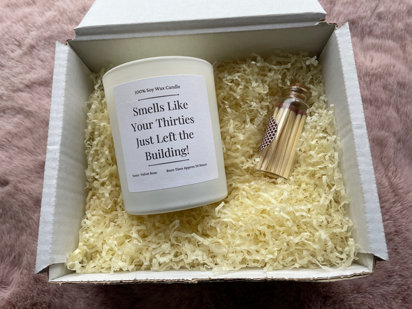 40th Birthday Gift Candle, 20cl, Soy Wax