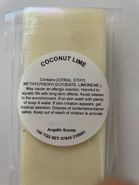 Coconut Lime Wax Melt Snap Bar