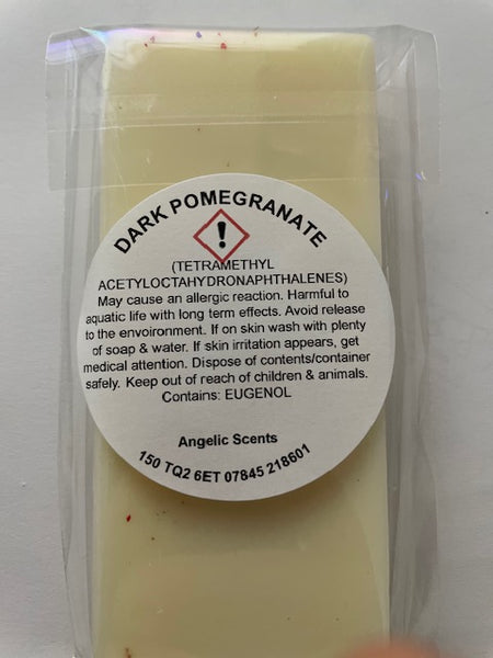 Dark Pomegranate Wax Melt Snap Bar