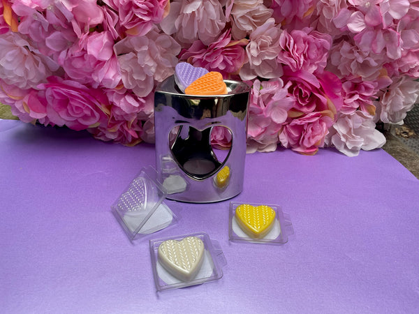 Wax Melt Clamshell Hearts - 4 Pack