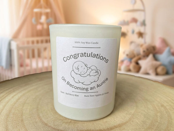 New Aunt Gift Candle, 20cl, Soy Wax