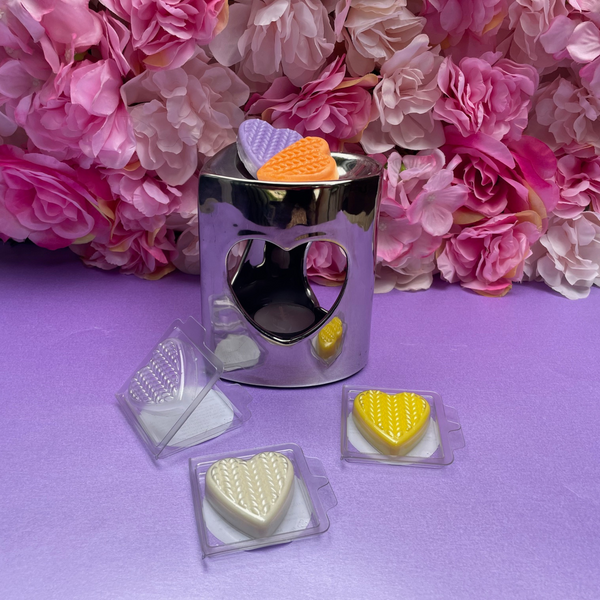 Wax Melt Clamshell Hearts - 4 Pack
