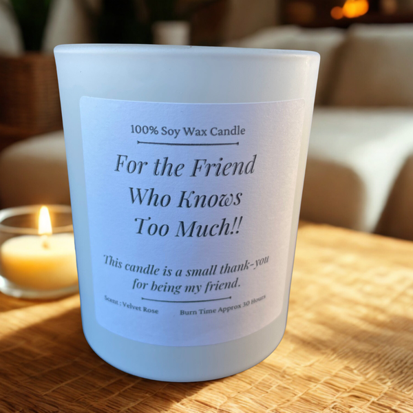 Funny Friendship Candle, 20cl, Soy Wax