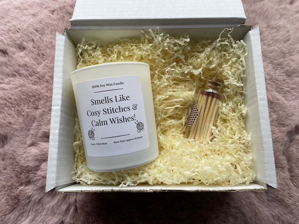 Knitting Gift Candle, 20cl, Soy Wax