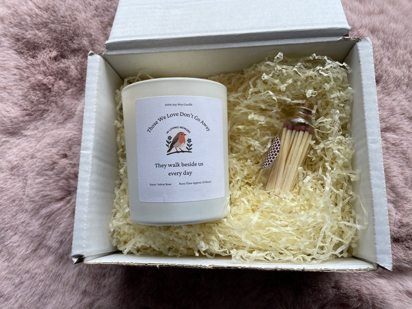 Memorial Candle Gift, Those We Love Message, 20cl, Soy Wax
