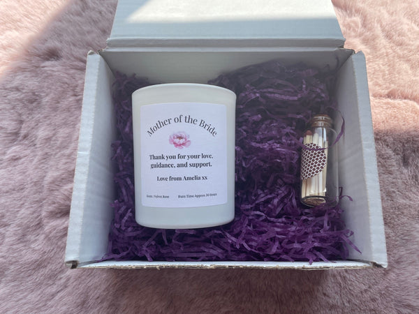 Personalised Mother of the Bride Candle Gift