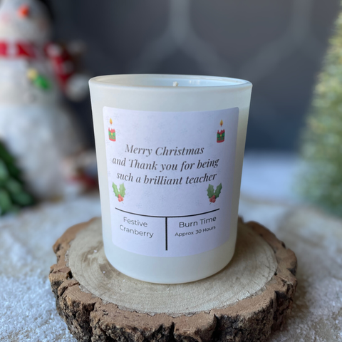 Teacher Thank You Candle Gift
