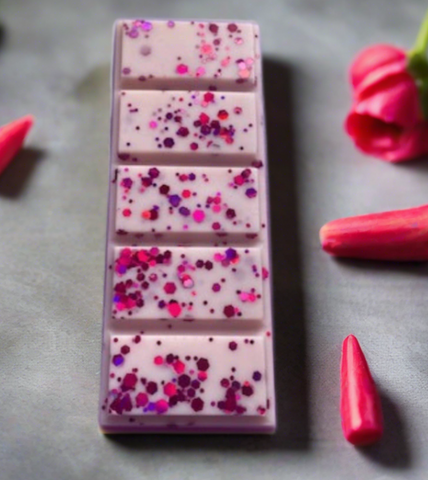 Rhubarb and Rose Wax Melt Snap Bar