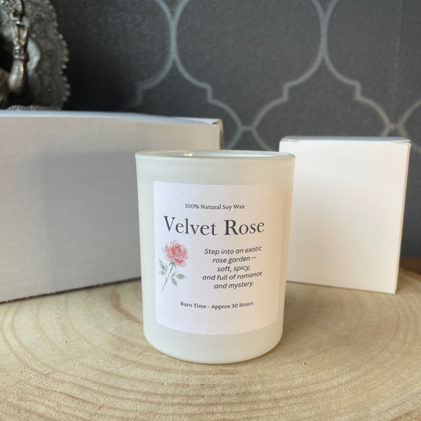 Rose Scented Candle, 20cl, Soy Wax
