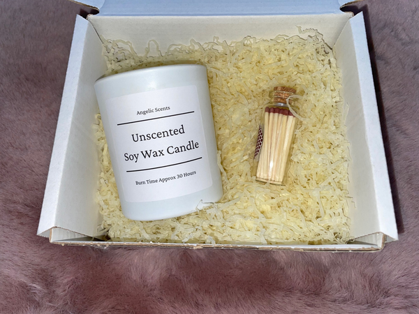Unscented Soy Wax Candles