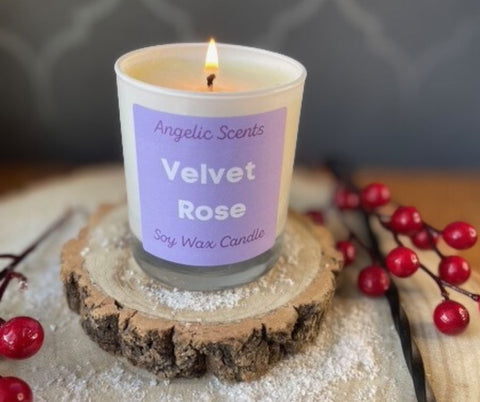 Rose Scented Candle, 20cl, Soy Wax