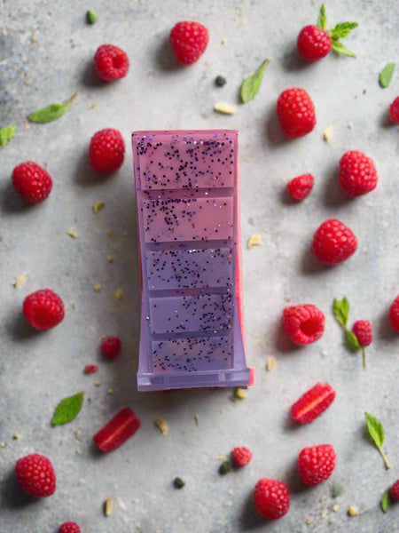 raspberry abd rhubarb wax melt